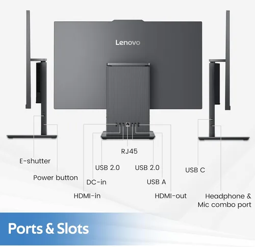 Miniatura 9 de Lenovo IdeaCentre AIO 3 23.8 pulgadas FHD todo en uno, AMD Ryzen 5 7535HS, 16 GB DDR5, 1.5 TB de almacenamiento