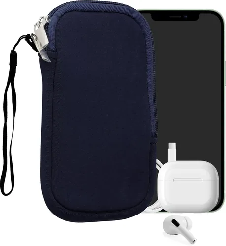 Miniatura 70 de kwmobile Funda universal para teléfono tamaño XS - 3,5/4 pulgadas - Funda de neopreno para teléfono inteligente con cremallera - Funda impermeable