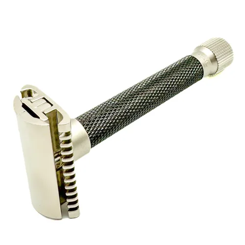 Miniatura 5 de Parker The Variant Open Peine - Maquinilla de afeitar de seguridad ajustable de doble filo, personaliza tu afeitado con un giro del dial de suave a
