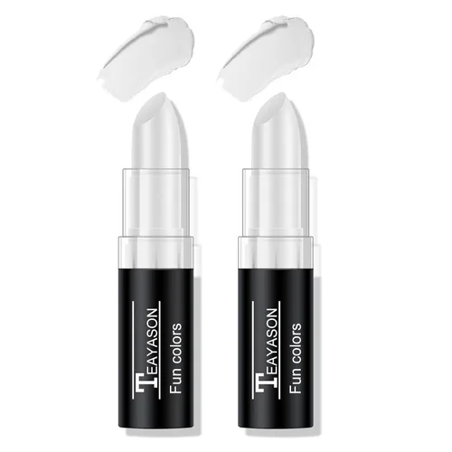 Miniatura 8 de 2 unidades de pintura roja para rostro y cuerpo, fácil de mezclar, para béisbol, fútbol, Halloween, disfraz de vampiro, bromista y payaso, crema