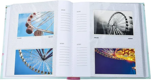 Miniatura 5 de Arpan Álbum de fotos grande de 5 x 7 pulgadas para 200 unidades, regalo ideal x 1 (estilo vintage de jaula rosa Shabby Chic)
