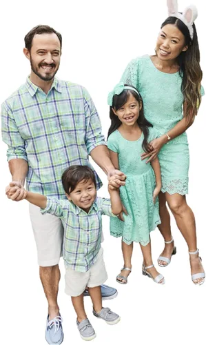The Children's Place Kids' Coordinating Family Outfits, Mommy & Me, Dad & Son, Baby, Mint to Be Collection