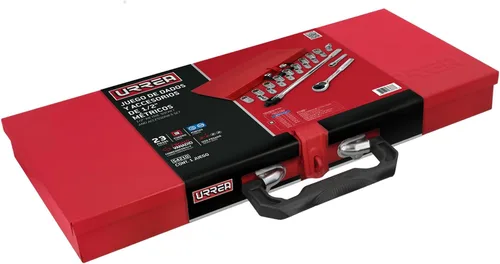 Miniatura 2 de Urrea Mechanics Tools Set - Juego de 23 piezas (0.394 in-1.024 in) con llave de vaso de 1/2 pulgada y extensiones de enchufe - 54210