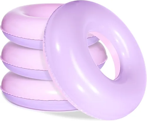 Miniatura 9 de 4 flotadores inflables de piscina para niños y adultos, tubos interiores pastel, macarrones, anillos de piscina, flotadores para cumpleaños, playa