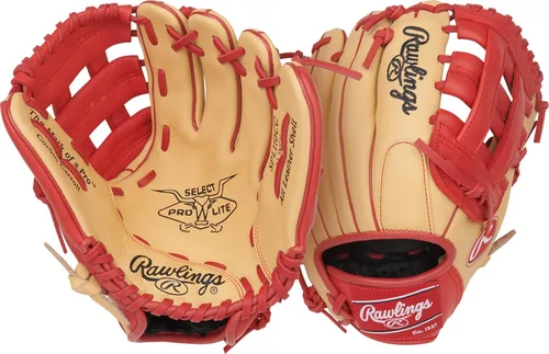 Miniatura 21 de Rawlings Guante de béisbol juvenil Select PRO LITE Modelos Pro Player Tamaños 10.5 a 12.25 pulgadas Múltiples estilos Kris Bryant Camello