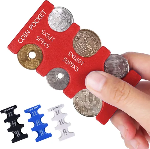 Miniatura 5 de kekafu Estuche organizador y almacenamiento para monedas de Yen japonés, organizador y dispensador de monedas, organizador y dispensador de monedas