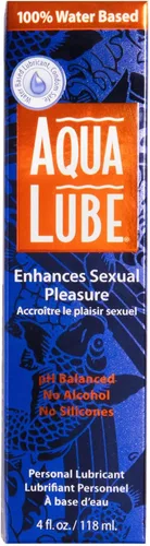 Aqua Lube Lubricante personal 100% a base de agua Sedoso y suave Fórmula suave de larga duración con pH equilibrado para hombres y mujeres 2