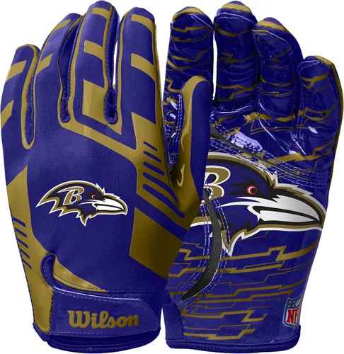 Miniatura 42 de Wilson NFL - Guantes de fútbol americano con ajuste elástico, tallas para jóvenes y adultos