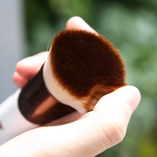 Miniatura 5 de DUcare Brochas de maquillaje de doble punta para base de polvo, cepillo corrector perfecto para líquido cónico redondeado, crema, polvo, mezcla