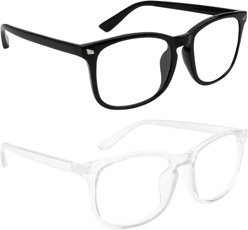 Miniatura 12 de Gafas de luz azul para mujer, lentes de bloqueo de luz azul para hombre, gafas de luz azul para niñas, juegos de computadora Transparencia