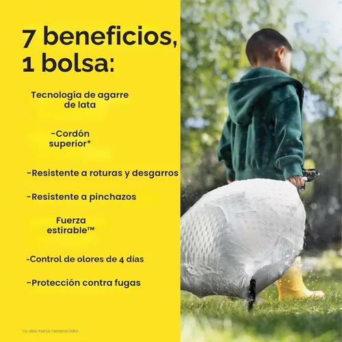 Miniatura 5 de Glad ForceFlex - Bolsas de basura altas para cocina, 13 galones, ganancia original con Febreze, 110 unidades (el paquete puede variar)