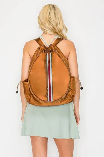Miniatura 6 de Bolsa de tenis para mujer, bolsa de raqueta elegante, mochila unisex para deportes de raqueta, bolsa de pickleball convertible para hombro, correa