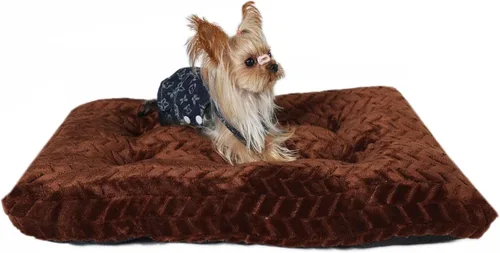 Miniatura 30 de Cama Lavable para Jaula de Perro de 18 Pulgadas Pequeña Antideslizante Impermeable Cálida Acogedora Suave para Mascotas Cachorros, Almohadas