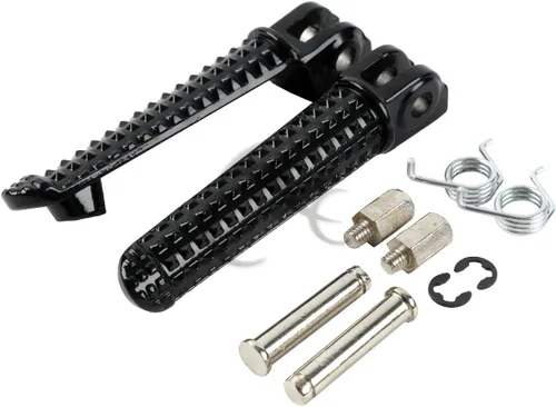 Miniatura 3 de XMT-MOTO Estriberas delanteras para Yamaha YZF R1 1998-2022, R1S R1M 2015-2022, YZF R6 2003-2020, YZF R6S 2003-2009, color negro