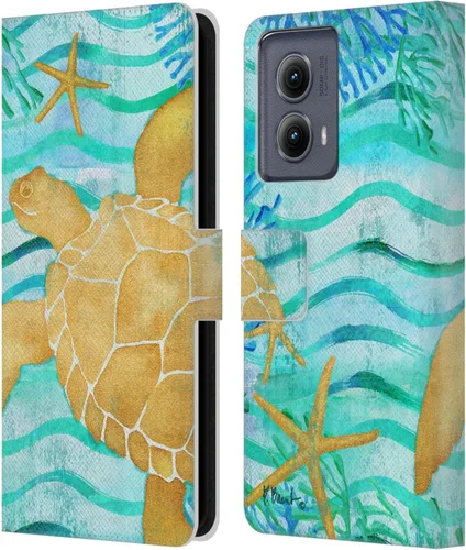Miniatura 16 de Head Case Designs Funda de piel con licencia oficial de Paul Brent Agate Mermaid Coastal para Motorola Edge (2024)