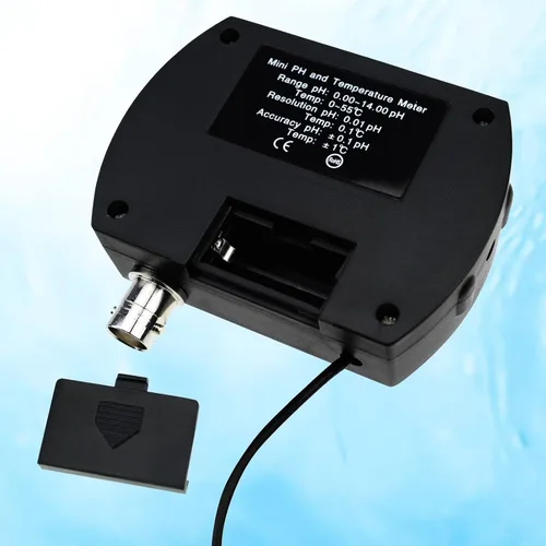 Miniatura 7 de Monitor de pH y temperatura 2 en 1, medidor de pH con función de retroiluminación, pantalla dual 0.00 ~ 14.00pH °C/ °F probador de calidad de agua