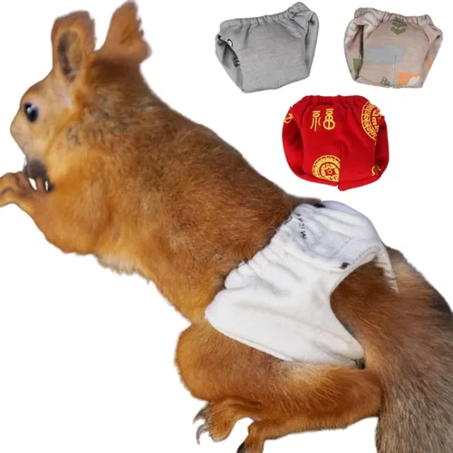 Pañales reutilizables lavables de ardilla, altamente absorbentes, con pantalones fuertes y flexibles, sin fugas, pañales reutilizables para orina,