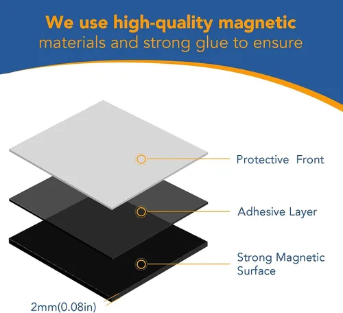 Miniatura 3 de DIYMAG Hojas Magnéticas Adhesivas Cuadradas, Cinta Magnética Flexible Pegable (Cada una 20x20x2mm), Imanes con Adhesivo para Manualidades, Fotos