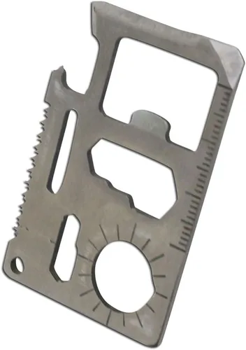Miniatura 3 de ToolUSA - Multiherramienta para tarjetas de crédito Ultra Mini Wallet 2.25 x 1.5 pulgadas Tarjeta de supervivencia multiusos con abrelatas