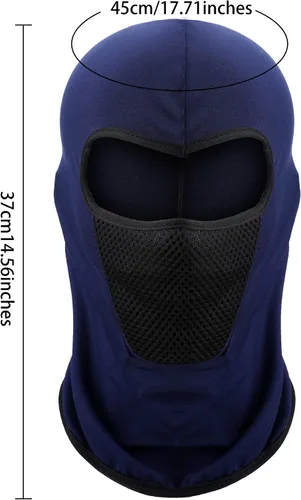 Miniatura 3 de 9 piezas de pasamontañas de verano transpirable protección contra el polvo cuello bufanda de cara completa para actividades al aire libre