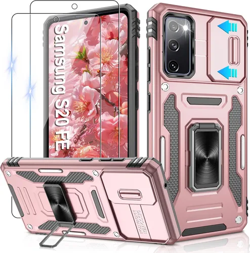 Miniatura 219 de Gritup para Samsung Galaxy S22 Funda con protectores de pantalla HD de 2 paquetes y cubierta deslizante para la cámara, protección contra caídas