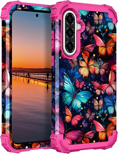 Miniatura 55 de Hocase Funda para Galaxy A37 5G, protección resistente a prueba de golpes, parachoques de goma de silicona suave+funda protectora híbrida