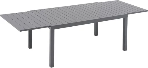 Miniatura 15 de Soleil Jardin Mesa de comedor extensible de aluminio para patio, de 35 a 71 pulgadas, mesa rectangular ajustable para interiores y exteriores