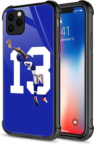 Miniatura 11 de CARLOCA Funda compatible con iPhone 12 Pro, 13 fundas Odell Catch Football para iPhone 12 para niñas y niños, diseño gráfico, a prueba de golpes
