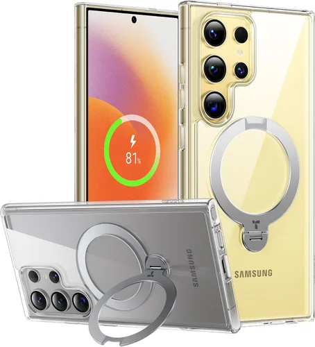 Miniatura 20 de TORRAS Soporte Magnético Giratorio de 360° para Funda Samsung Galaxy S24 Ultra, Compatible con Magsafe, Resistente a Golpes de Grado Militar Funda