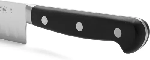 Miniatura 4 de Arcos Cuchillo Santoku de acero inoxidable de 5 pulgadas. Cuchillo japonés afilado para pescado, carne y verduras. Mango ergonómico