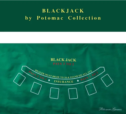 Miniatura 3 de Juego de blackjack de mesa de póquer: juega juegos de casino con el juego de póquer Texas Holdem en mantel verde o juego de gato negro sobre tapete