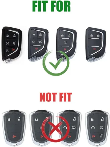 Miniatura 2 de Funda protectora de metal de aleación de zinc para Cadillac Escalade CT4 CT5 2020-2022 3/4/5/6 botones
