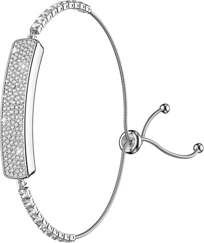 Miniatura 8 de Rastreador de actividad física elegante pulsera inteligente de diamantes para mujer pulsera de salud pulsera de frecuencia cardíaca monitor de Oro