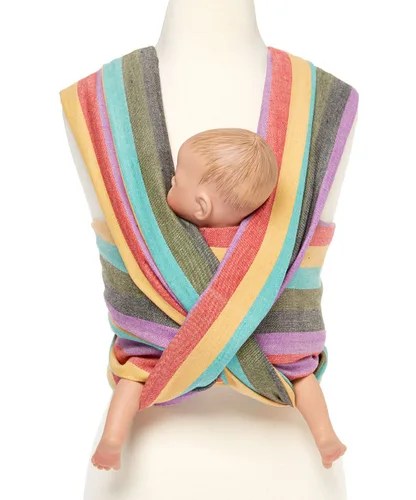 Miniatura 6 de Hip Baby Wrap Portabebés tejido para bebés y niños pequeños, perfecto para baby shower, eslinga, uso y cubierta de lactancia (medianoche)