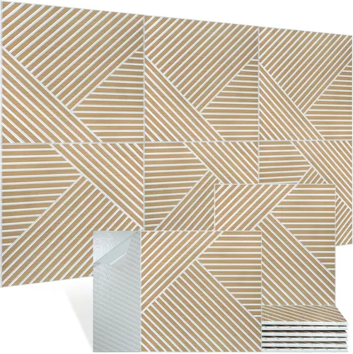 Miniatura 11 de Paneles de pared acústicos, paquete de 6 paneles de pared de tamaño total de 70.8 x 47.2 pulgadas, paneles de pared acústicos decorativos, paneles