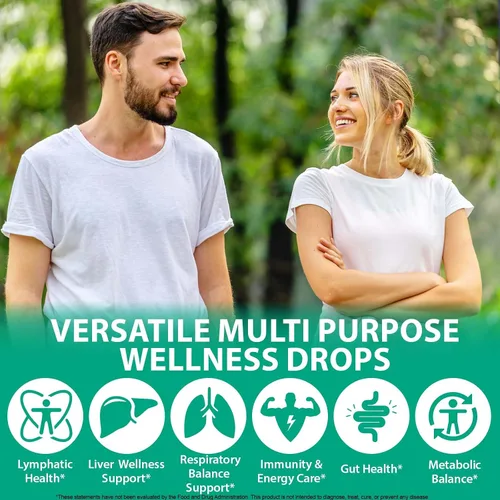 Miniatura 5 de FANSHI 2 gotas de drenaje linfático – Fórmula botánica avanzada con 16 hierbas y suministro liposomal – Apoya la salud inmunológica – Máxima