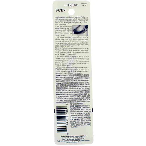 Miniatura 3 de L'Oreal Paris Voluminous Smoldering Liner, Negro [645] 0.09 oz (Paquete de 3)