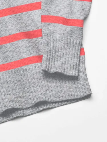 Miniatura 2 de Tienda Essentials Suéter de manga larga 100 algodón con cuello redondo para mujer