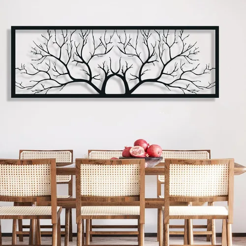 Miniatura 2 de ICEWQOQU Arte de pared de metal árbol de la vida, árbol de la vida, decoración de pared de ramas de metal, decoración de pared de ramas, arte