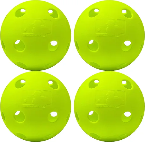 Miniatura 12 de MLB Indestruct-A-Ball - Pelotas de entrenamiento ópticas (paquete de 8), 9 pulgadas, color amarillo