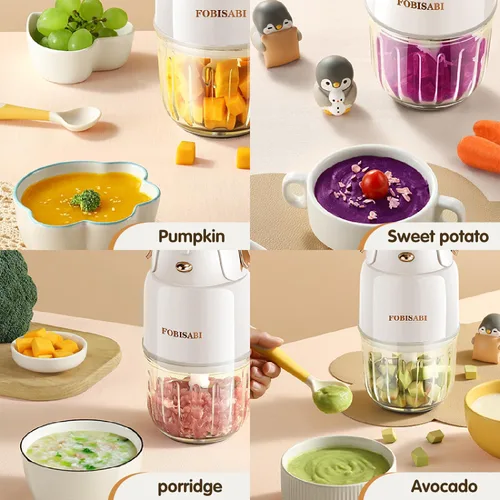 Miniatura 6 de Fabricante de Alimentos para Bebés - Procesador y Mezclador para Comidas Frescas, Frutas, Verduras, Carne y Puré (Blanco)