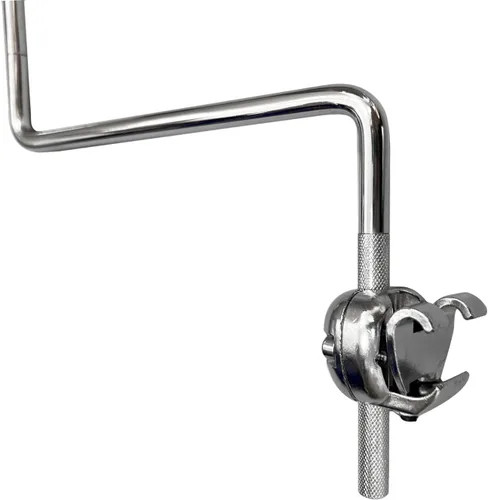 Miniatura 5 de Soporte de montaje de aro para bombo, abrazadera de aro Tom para cencerro, bloque de atasco, pandereta, platillo de chapoteo plateado