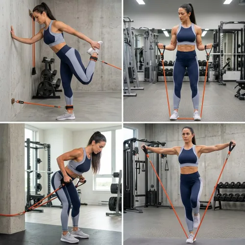 Miniatura 8 de PROIRON Bandas de resistencia, bandas de ejercicio antiroturas, bandas de resistencia para entrenar con asas, bandas de peso para entrenamiento