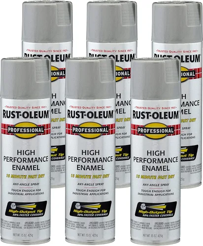 Miniatura 49 de Rust-Oleum 7515838 Pintura en aerosol de esmalte profesional de alto rendimiento, 14 onzas, aluminio