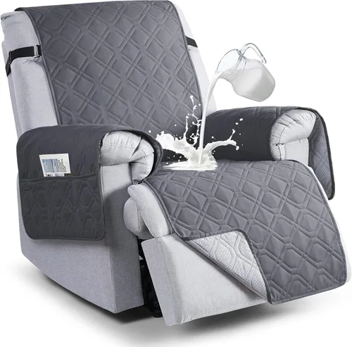 Miniatura 16 de VANSOFY Fundas 100% impermeables para sillas reclinables, funda antideslizante para silla reclinable para perros, protector de muebles, funda