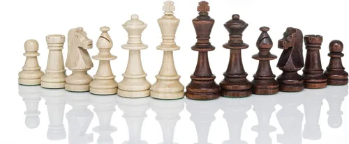 Miniatura 3 de Staunton No. 6 Piezas de ajedrez para torneos - Ajedrez estándar de madera - Pesado, fieltro, tamaño estándar..