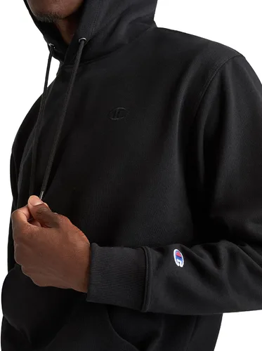 Miniatura 4 de Champion Men's Pullover Fleece Hoodie, Standard Fit, Midweight, C Logo, Available in Regular and Big & Tall Negro - C Logo