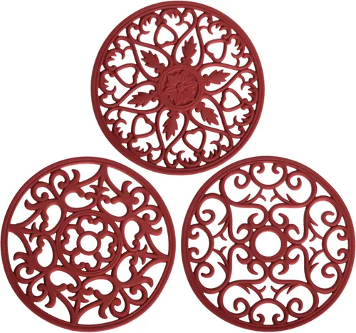 Smitchraft - Salvamanteles de silicona para platos calientes, ollas y sartenes, almohadillas calientes para encimeras de cuarzo de cocina, soportes