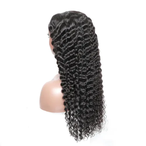 Miniatura 2 de Pelucas de cabello humano sin pegamento ISEE, para principiantes, pelucas de onda profunda sin pegamento, cabello humano predepilado, nuevo