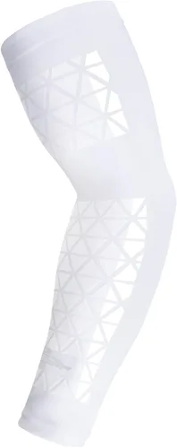 Miniatura 13 de COOLOMG Manga de compresión para brazo de fútbol con agarres para antebrazo y codo, manga de protección solar para niños, jóvenes y adultos Negro